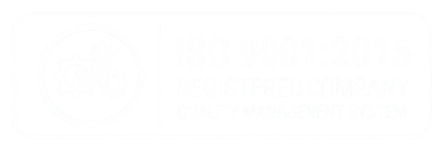 ISO 9001:2015 registered company badge