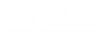 AS9100 registered company badge