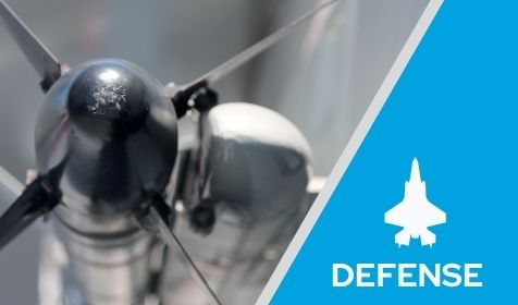 Defense injection molding: close-up of precision defense hardware